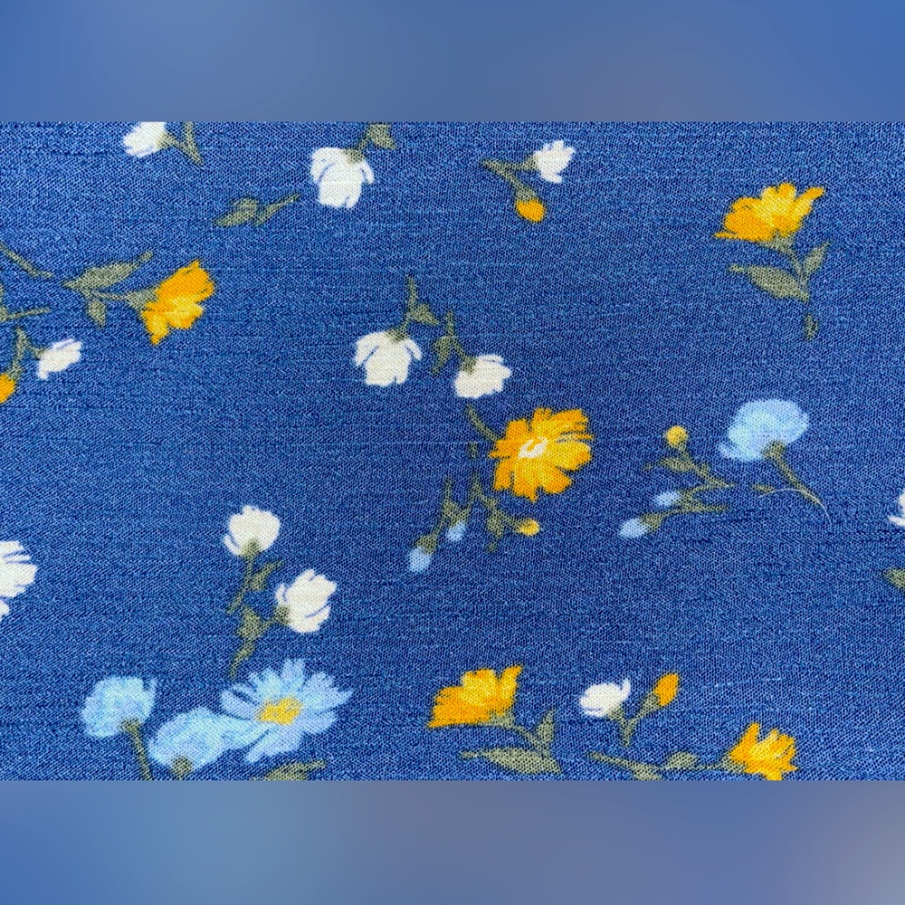 a.n.a blue floral dress. Like new. - Picture 3 of 3